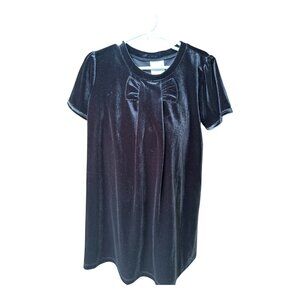 Toughskins Girls Black Velvet Dress size 5/6